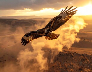 Majesty in Flight　hawk