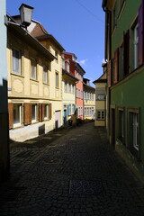 Historische Altstadt in der UNESCO-Weltkulturerbestadt Bamberg, Oberfranken, Franken, Bayern, Deutschland