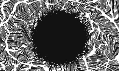 黒いフキダシと不穏背景