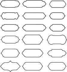 Obraz premium Ornamental Label Shapes 