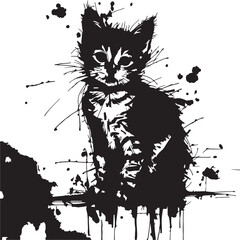 vector illustration of a cat © md