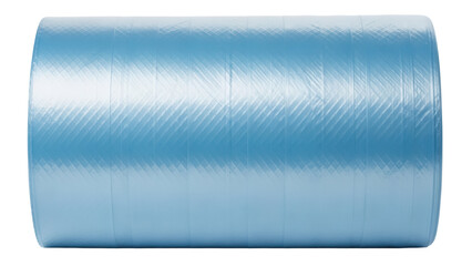 Light blue exercise ball isolated PNG on transparent background, fitness equipment for yoga and pilates training