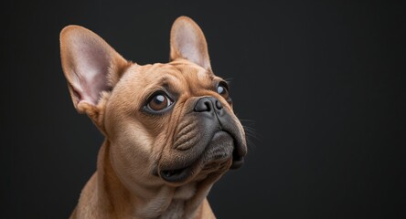 Brown Furry Friend Portrait Closeup Study of Texture, Color, and Form Against a Dark Void.