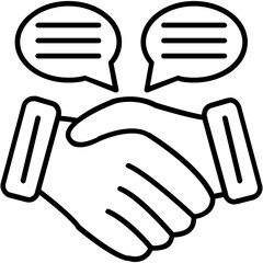 Obraz premium Success Meeting Icon