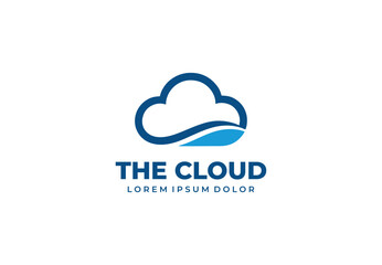 The cloud concept logo design for your branding and identity