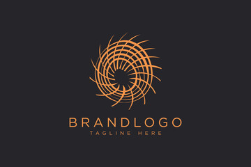 Abstract circle logo vector design template