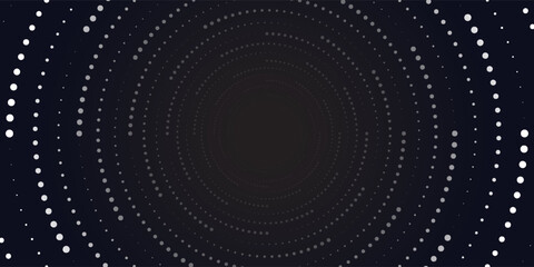 Fototapeta premium Abstract Circular Pattern Vector Background. Round Colorful Arcs Spiral Backdrop. Moving Circles. 3D Tunnel Depth Effect. Vector Illustration. Radial Speed Lines