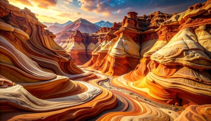 abstract motion graphic of underground geological deposits