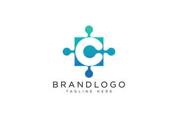 techno c logo vector design template