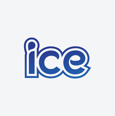 ice creaem logo design , typhogry ice text design , digital modern minimal word mark ice logo design , unique and business ice design