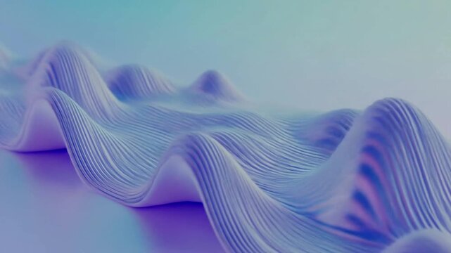 Abstract 3D Waveform Landscape Animation.