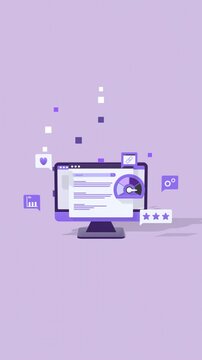Animated SEO Strategy Concept Showing Search Optimization, Digital Marketing Growth, Analytics And Online Visibility In Vertical Video Format. Ideal For Marketing Presentations And Business Videos.