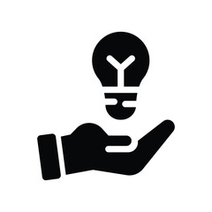 Fototapeta premium solution glyph icon illustration vector graphic.eps