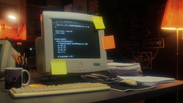 Laboratory computer setup with monitor keyboard and mouse on desk