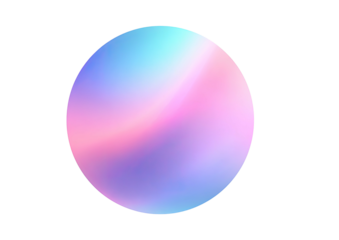 Gradient sphere with pastel colors