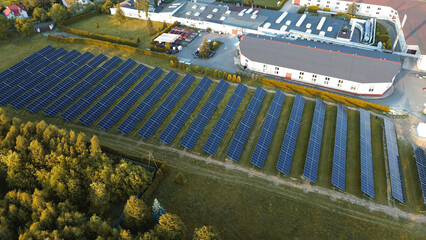 European solar energy farm for green power