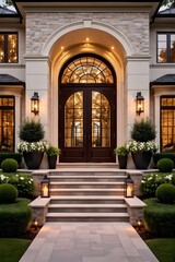 entrance to the house