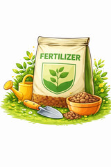 vector illustration of a Plant Fertilizer 