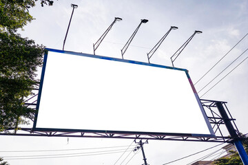 Bilboard White Screen Landscape
