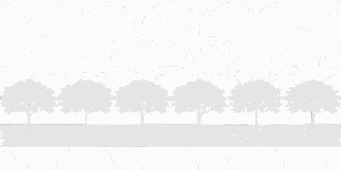 A simple minimalist silhouette of trees against a light background © Dayal