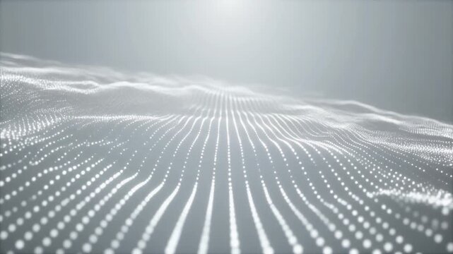 Moving digital particle wave background