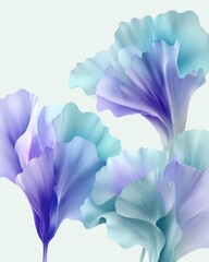 Abstract Floral Design With Pastel Colors