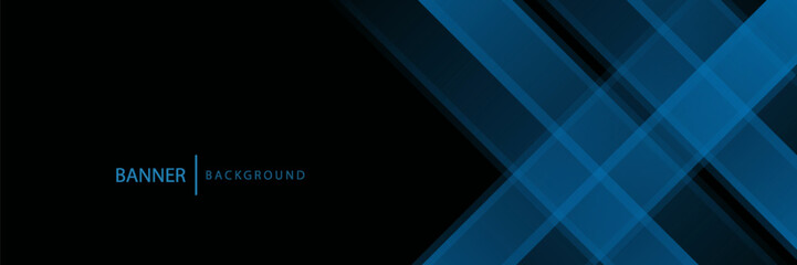 Modern banner background blue and black gradations slash shape pattern.colorful.simple design.vector eps 10