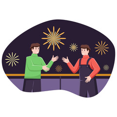 New Year Party Illustration