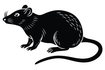 rat vector icon silhouette © kANTASWAR