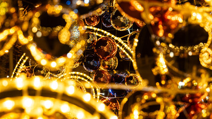 golden christmas decoration