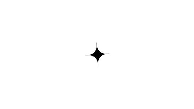 Animated loading star sign process Intelligent in using Editorial content for commercial purposes, Star sparkle icon Stars Gradient Art animation.