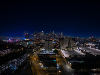 Obraz premium city, night, sunset, light, sky, city Los Angeles