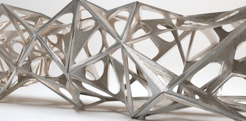 Abstract Geometric Metal Structure Design