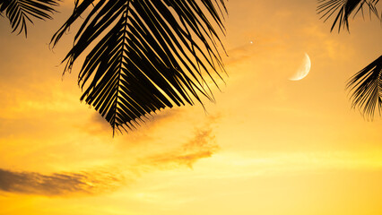 Islam moon star night isra miraj namaz sunset background mubaruk greeting islam ramadan element masjid aqsa hajj kaaba umrah eid arabian religion islamic arab muslim greeting miraj kaaba