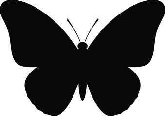 Butterfly Silhouette Nature Insect Vector Illustration