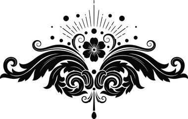 Vintage Floral Decorative Ornament Vector