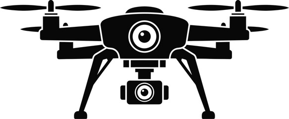 Camera Drone Aerial Photography Vector Illustration