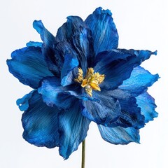 Stunning Deep Blue Flower Closeup