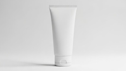Blank white cosmetic tube for skincare or haircare product