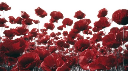 Vibrant Red Poppy Field Landscape