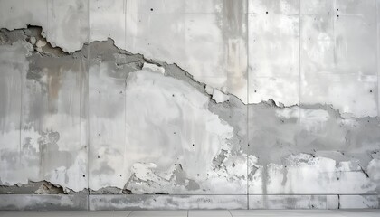 Weathered concrete wall with flaking paint and texture detail