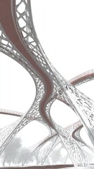 Abstract Modern Bridge Structure Design
