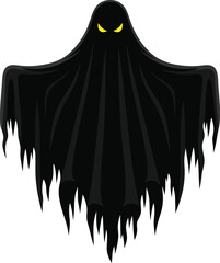 Scary Ghost Halloween Character Vector Illustration