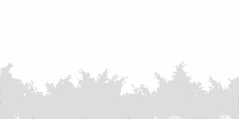 A grayscale silhouette of a dense forest line against a light background © Sunil123