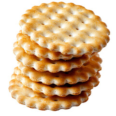 Stack Of Round Waffle Cookies