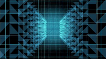 Digital data grid creating a deep tunnel structure