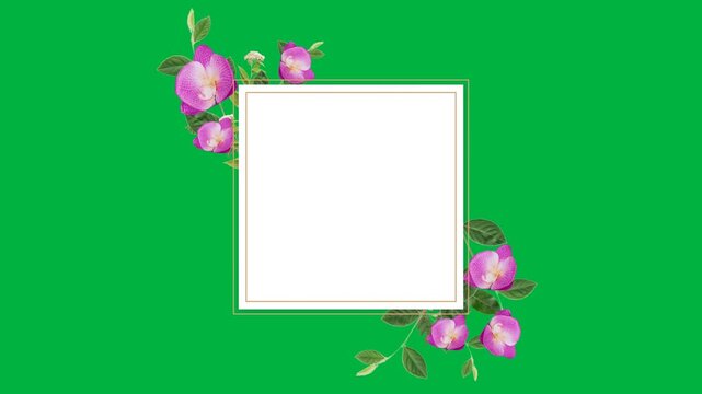 Floral Frame with copy space