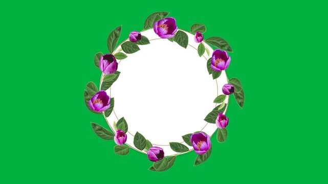 Floral Frame with copy space