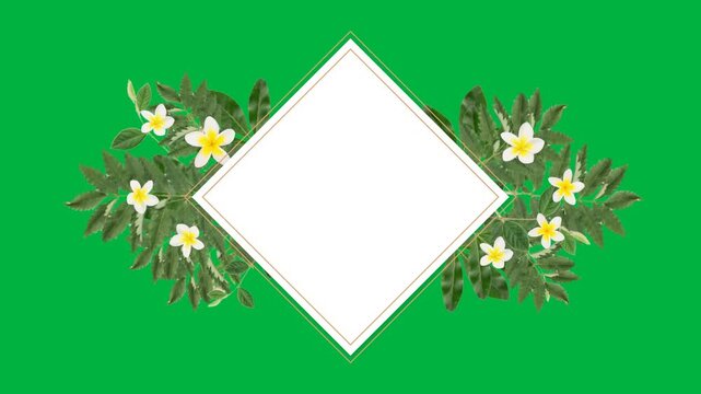 Floral Frame with copy space