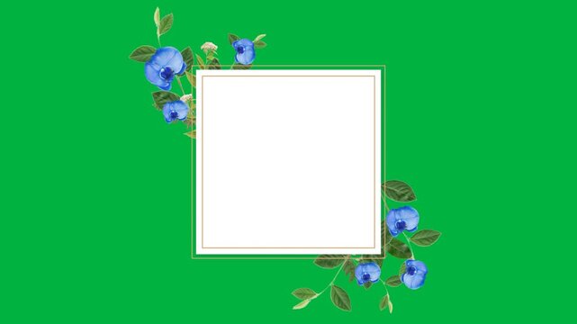 Floral Frame with copy space